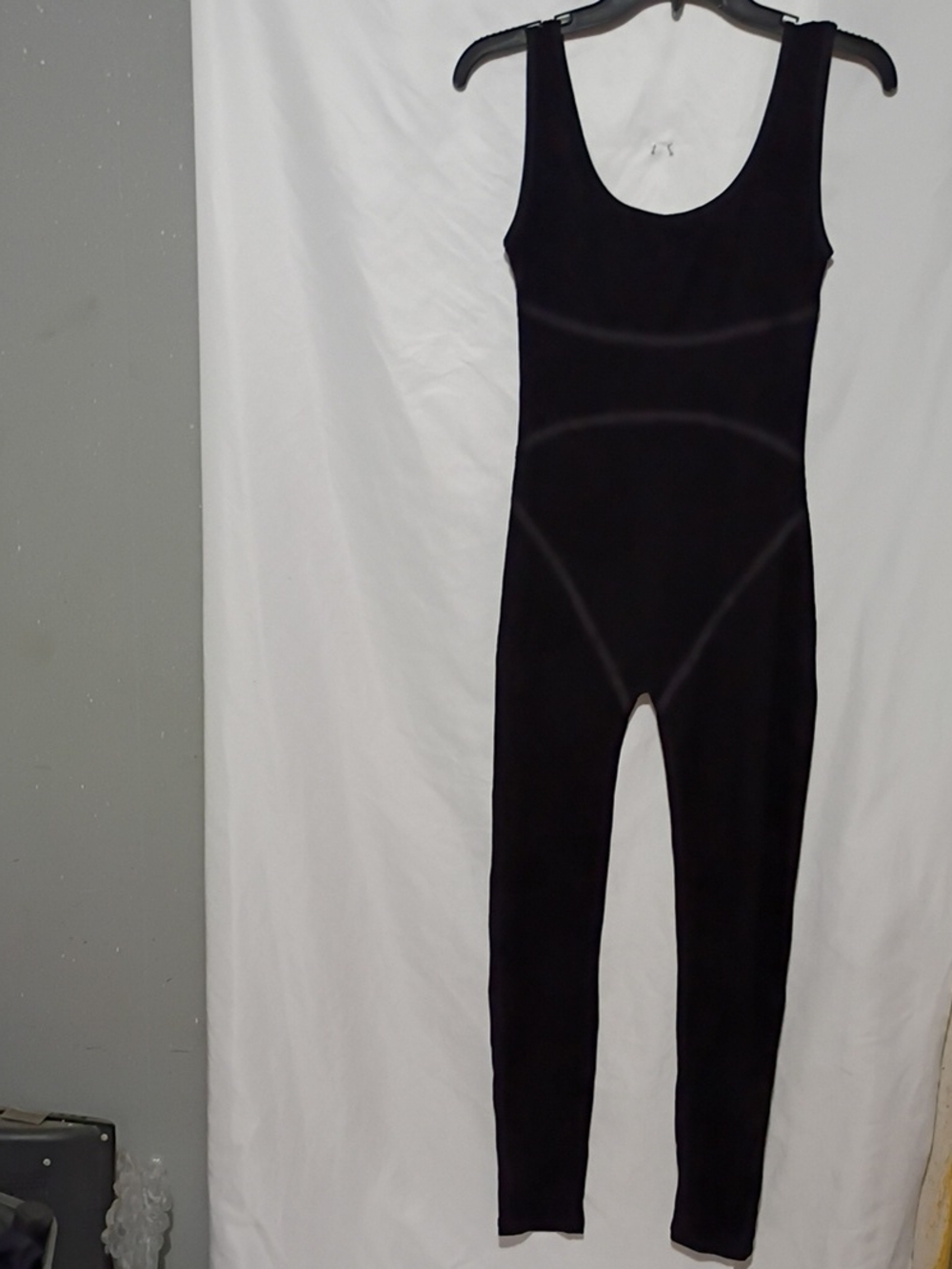 Black Women's One-Piece Tank Jumpsuit